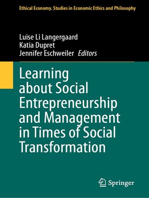 cover image of Learning about Social Entrepreneurship and Management in Times of Social Transformation